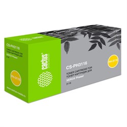 Картридж Cactus CS-PH3116 109R00748 для Xerox Phaser 3116 (3000k), черный - фото 51374946