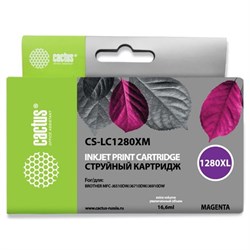 Картридж Cactus CS-LC1280XM, (MFC-J6510/6910DW), для Brother, пурпурный - фото 51375027