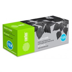 Картридж Cactus CS-C7115XS C7115X, для HP LJ 1200/1220/3300/3380, 3500 страниц, цвет чёрный - фото 51375309