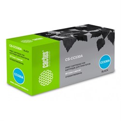 Картридж Cactus CS-CC530A CC530A, для HP CLJ CP2025/CM2320, 3500 страниц, цвет чёрный - фото 51375354