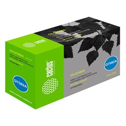Картридж Cactus CS-Q7582A Q7582A, для HP LJ CP3505/3800, 6000 страниц, цвет жёлтый - фото 51375695