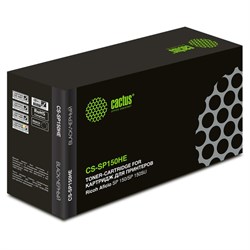 Картридж Cactus CS-SP150HE 408010, для Ricoh Aficio SP 150/SP 150SU, 1500 страниц, цвет чёрный - фото 51375701