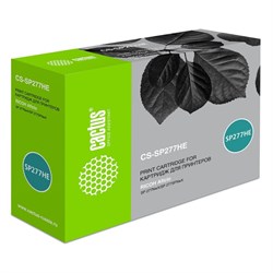 Картридж Cactus CS-SP277HE 408160, для Ricoh Aficio SP 277NwX/SP 277SFNwX, 2600 страниц, цвет чёрный - фото 51375703