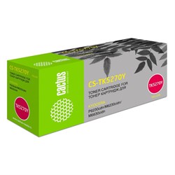 Картридж Cactus CS-TK5270Y TK-5270Y, для Kyocera P6230cdn/M6230cidn, 6000 страниц, цвет жёлтый - фото 51375749