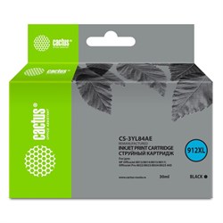 Картридж Cactus CS-3YL84AE 912XL, ограничение прошивки, для HP OJ 8012/8014, 30 мл, цвет чёрный - фото 51376230
