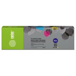 Картридж Cactus CS-EPT01C400 T01C4, для Epson Pro WF-C529RDTW/C579RD2TWF, 68 мл, цвет жёлтый - фото 51376365