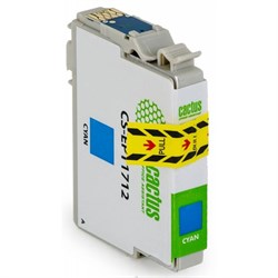 Картридж Cactus CS-EPT1712 17XL, для Epson XP-33/103/203/207/303/306/403/406, 10 мл, цвет голубой - фото 51376386