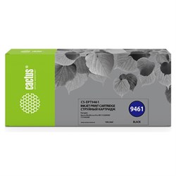 Картридж струйный Cactus CS-EPT9461 T9461, для Epson WF-C5290DW/WF-C5790DW, 180 мл, цвет чёрный - фото 51376430