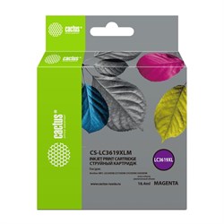 Картридж Cactus CS-LC3619XLM, для Brother MFC-J2330DW/J2730DW/J3530DW, 18,4 мл, цвет пурпурный - фото 51376462