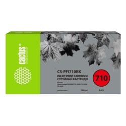 Картридж Cactus CS-PFI710BK, для Canon imagePROGRAF TX-2000/TX-3000/TX-4000, 700 мл, цвет чёрный - фото 51376487