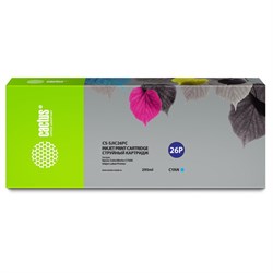 Картридж Cactus CS-SJIC26PC C33S020619, для Epson ColorWorks TM-C7500, 295 мл, цвет голубой - фото 51376498