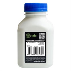 Тонер Cactus CS-THPW-40, для HP LJ 107/135/MFP137/408/MFP432, флакон 40 гр, цвет чёрный - фото 51376716