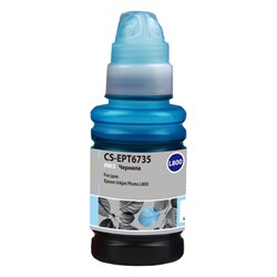 Чернила Cactus CS-EPT6735 T6735, для Epson L800/L810/L850/L1800, 100мл, светло-голубые - фото 51376928