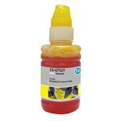 Чернила Cactus CS-GT52Y M0H56AE, для DeskJet GT 5810/5820/5812/5822, 100мл, жёлтые - фото 51376963