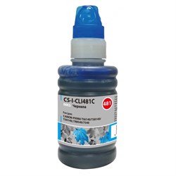 Чернила Cactus CS-I-CLI481C, для Canon Pixma TR7540/TR8540/TS6140/TS8140, 100мл, голубые - фото 51377006