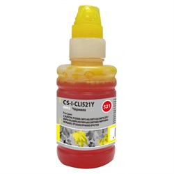Чернила Cactus CS-I-CLI521Y, для Canon Pixma MP540/MP550/MP620/MP630/MP640, 100мл, жёлтые - фото 51377013