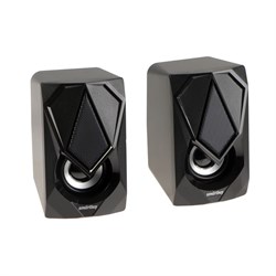 Компьютерные колонки 2.0 SmartBuy REBEL, 6 Вт, USB, подсветка, черные - фото 51377309