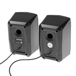 Компьютерные колонки 2.0 SmartBuy REBEL, 6 Вт, USB, подсветка, черные - фото 51377310