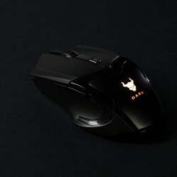 Мышь Smartbuy RUSH Dark, игровая, беспроводная, 1600 dpi, 2хААА, USB, подсветка, чёрная - фото 51377355