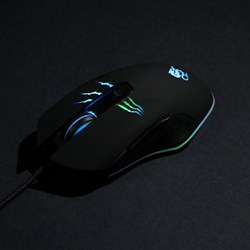 Мышь Smartbuy RUSH Ogos, игровая, проводная, 3200 dpi, USB, подсветка, чёрная - фото 51377380