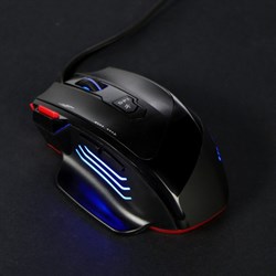 Мышь Smartbuy RUSH Stratos, игровая, проводная, 3200 dpi, USB, подсветка, чёрная - фото 51377387