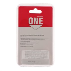 Мышь Smartbuy ONE 280-WG, проводная, оптическая, 2400 dpi, USB, белая - фото 51377394
