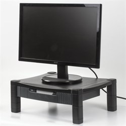 Подставка для принтера/монитора BRAUBERG, с 1 полкой и 1 ящиком, 430х340х164 мм, 510189 - фото 51377413