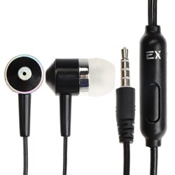 Наушники Exployd EX-HP-850, вакуумные, микрофон, 108 дБ, 32 Ом, 3.5 мм, 1.2м, черные - фото 51377457