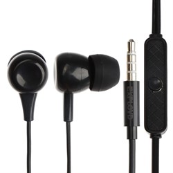 Наушники Exployd EX-HP-1162, вакуумные, микрофон, 108 дБ, 32 Ом, 3.5 мм, 1.2м, черные - фото 51377473