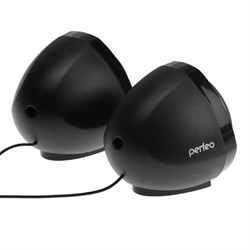 Компьютерные колонки 2.0 Perfeo "TAM-TAM", 2х3Вт, USB, черные - фото 51377501