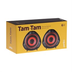 Компьютерные колонки 2.0 Perfeo "TAM-TAM", 2х3Вт, USB, черные - фото 51377504