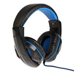 Наушники Gembird MHS-G215, игровые, микрофон, 3.5 мм, 2м, чёрно-синие - фото 51377654