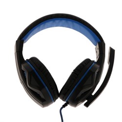 Наушники Gembird MHS-G215, игровые, микрофон, 3.5 мм, 2м, чёрно-синие - фото 51377655