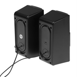 Компьютерные колонки Dialog Stride AST-10UP, 2.0, 2х5 Вт, Jack 3.5 мм, USB, LED подсветка, чёрные - фото 51377800