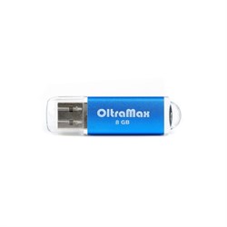 Флешка OltraMax 30, 8 Гб, USB2.0, чт до 15 Мб/с, зап до 8 Мб/с, синяя - фото 51378148