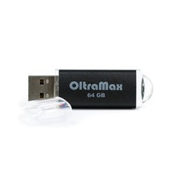 Флешка OltraMax 30, 64 Гб, USB2.0, чт до 15 Мб/с, зап до 8 Мб/с, чёрная - фото 51378227