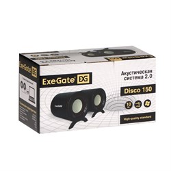 Компьютерные колонки 2.0 ExeGate Disco 150,  2х5Вт, USB, чёрные - фото 51378275
