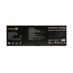 Клавиатура ExeGate LY-331, проводная, мембранная, 104 клавиши, USB, чёрная - фото 51378349