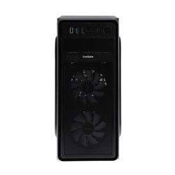 Корпус ExeGate Miditower EVO-5017, без БП, ATX, 1хUSB 2.0, 1хUSB 3.0, подсветка, чёрный - фото 51378366