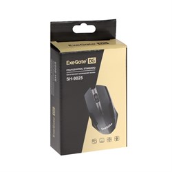 Мышь ExeGate Professional Standard SH-9025, проводная, оптическая, 1000 dpi, USB, чёрная - фото 51378407