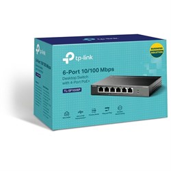 Коммутатор TP-Link TL-SF1006P, неуправляемый, 6x10/100BASE-TX - фото 51378651