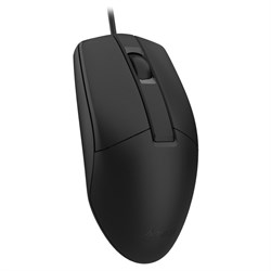 Мышь A4Tech OP-330 , USB, оптическая, проводная, 1000 dpi, чёрная - фото 51378889