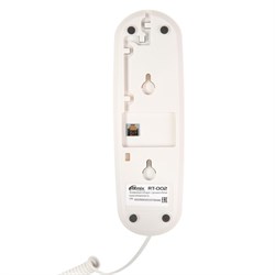 Проводной телефон Ritmix RT-002, пауза, повтор, импульсный набор, белый - фото 51378910