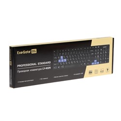 Клавиатура ExeGate Professional LY-402N, проводная, мембранная, 102 клавиши, USB, чёрная - фото 51379102