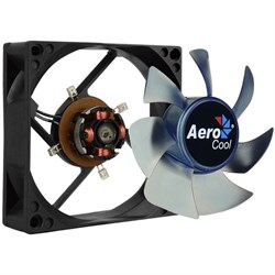 Вентилятор Aerocool Motion 8 Blue-3P, 80x80 мм, 3-pin 25dB, 90 гр, LED, Ret - фото 51379381