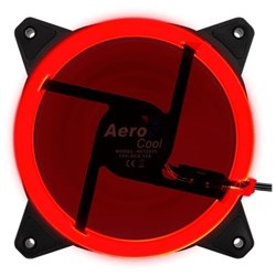 Вентилятор Aerocool Rev Red, 120x120 мм, 3-pin, 15dB, 153 гр, LED, Ret - фото 51379392