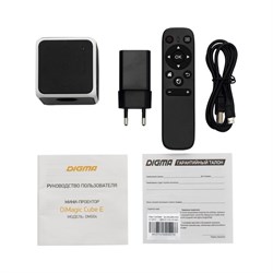 Мини-кинотеатр Digma DiMagic Cube E (DM004), проектор, чёрный/белый - фото 51379490