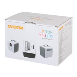 Мини-кинотеатр Digma DiMagic Kids plus battery (DM003), проектор, белый/серый - фото 51379509