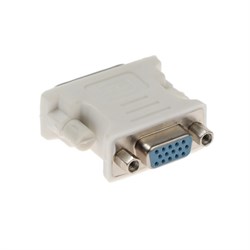 Переходник Luazon DVI (M) - VGA (F) PL-007, 24+5, белый - фото 51379577