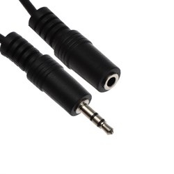 Кабель-удлинитель аудио Belsis BL1034, Jack 3.5 мм(m)-Jack 3.5 мм(f), 5 м, черный - фото 51379830